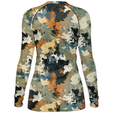 Chokefish™ Long Sleeve Rashguard Acid-Wash Woman's Shirt-011